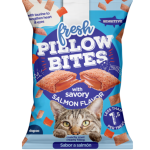 Fresh pillow bites salmón